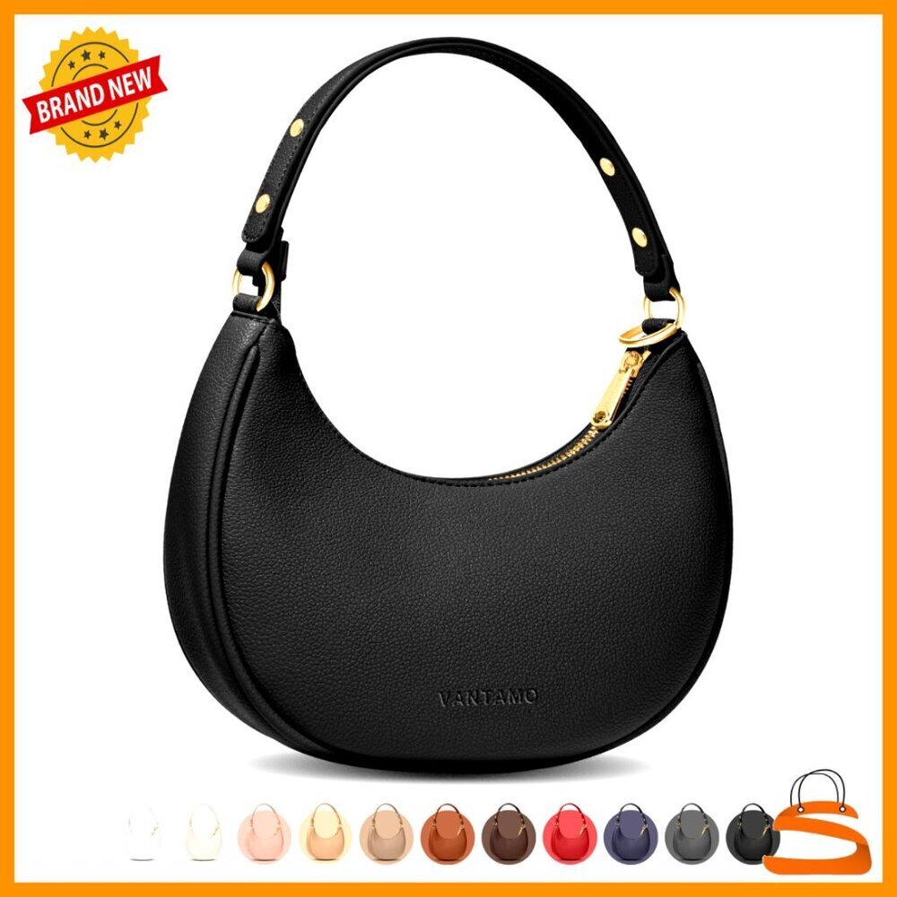 RFID Protected Vegan Leather Clutch with Adjustable Strap for Women